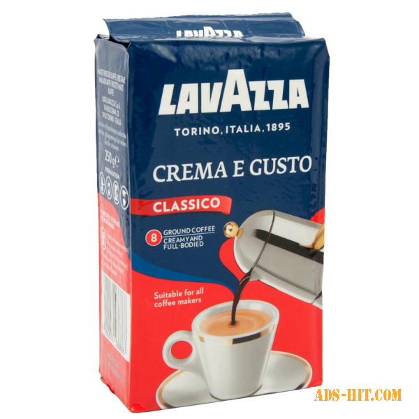 Молотый кофе Lavazza Crema e Gusto 250 г
