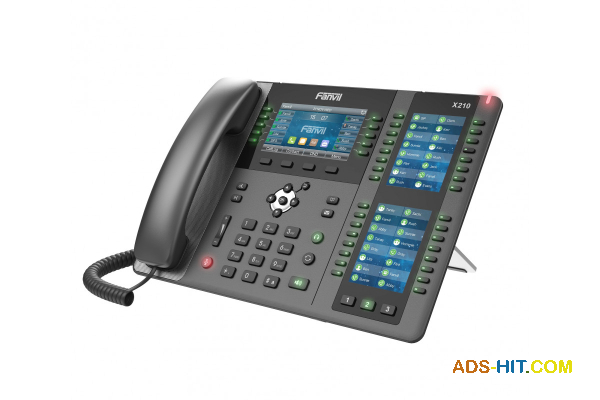 Fanvil Х210, sip телефон, 20 SIP-акаунтів, Bluetooth, Wi-Fi підключення, PoE
