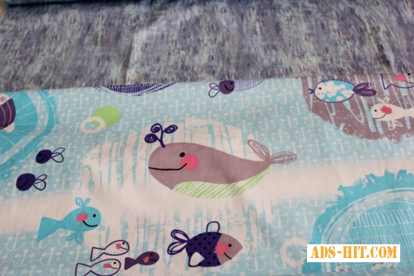 Детские постельные комплекты из сатина, Морская тематика