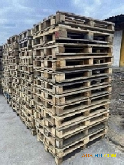 Продаєм піддон дерев'яний бу вантажопідйомністю до 1500 кг.