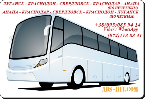 Автобус Луганск - Краснодар - Анапа - Краснодар - Луганск.