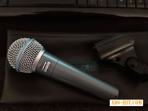 Шнуровой кардиоидный вокальный микрофон BETA58A SHURE 50Hz-15KHz