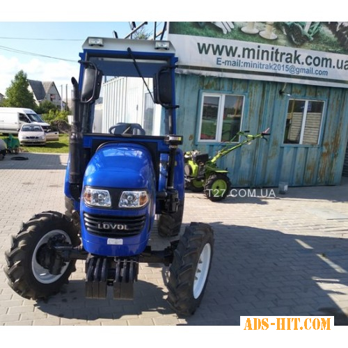 Мини-трактор Foton/Lovol-244 (Фотон-244) (реверс, широкие шины) с кабиной, сделанной в Украине