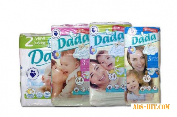 Оптом памперсы Dada Premium Extra Soft (Польша-оригинал)