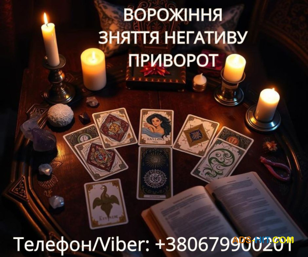 Екстрасенс Івано-Франківськ. Зняття порчі. Любовний приворот. Ворожіння ТАРО.