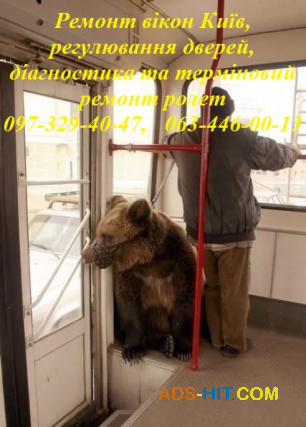 Ремонт вікон Київ, регулювання дверей, діагностика та терміновий ремонт ролет