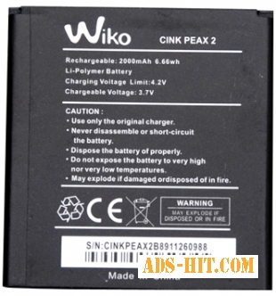 Wiko (Cink Peax 2) 2000mAh Li-polymer