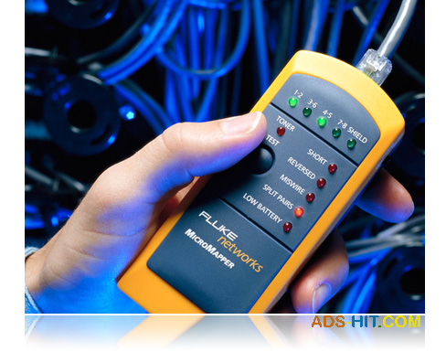 Fluke Networks MicroMapper, кабельний тестер з генератором тону