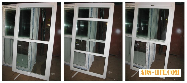 Вертикально-сдвижные (подъемные) окна из металлопластика .