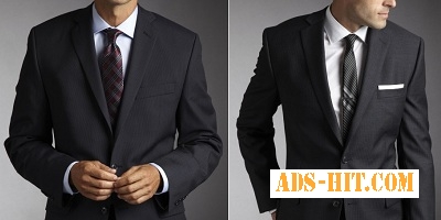 Фирма реализует мужские костюмы из США.
