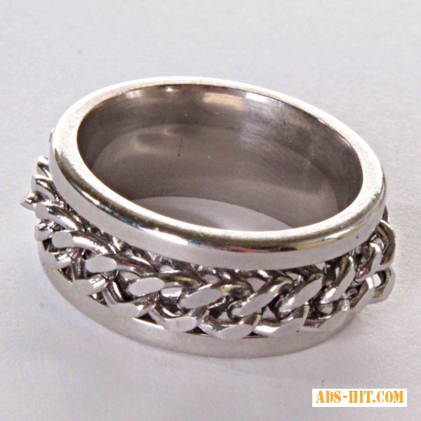 Мужское кольцо обручальное цепь 17