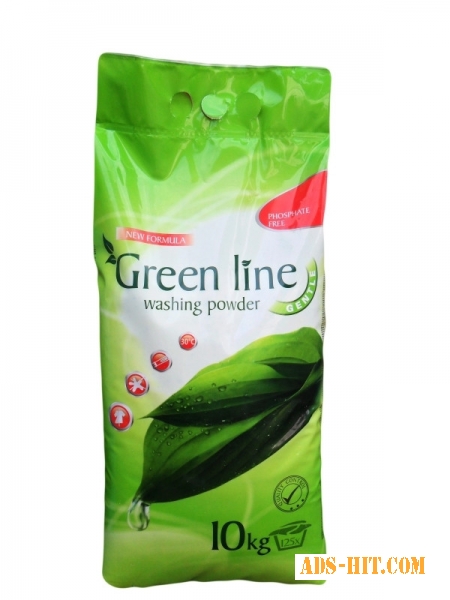 Порошок пральний Green Line Gentle 10 кг, арт. 000776