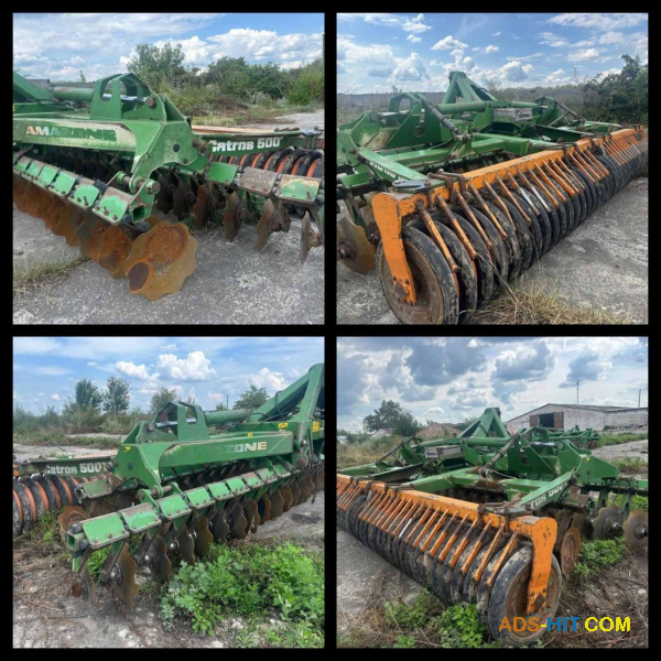 Навісна компактна дискова борона Amazone Catros 500t 2005 р. в. Ширина захвату 5метрів