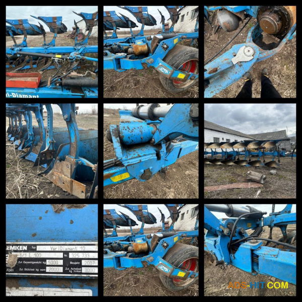 Плуг оборотний  Lemken Vari-Diamant 10 6+1  2007 року вигот. з приплужниками
