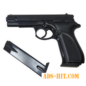 Стартовый пистолет SUR 1607 black + запасной магазин