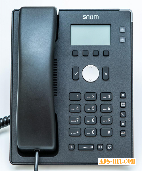 Snom D120, sip телефон 2 SIP аккаунта, PoE