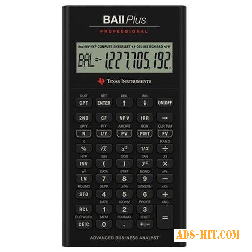 Финансовый калькулятор BA II Plus Professional Pro