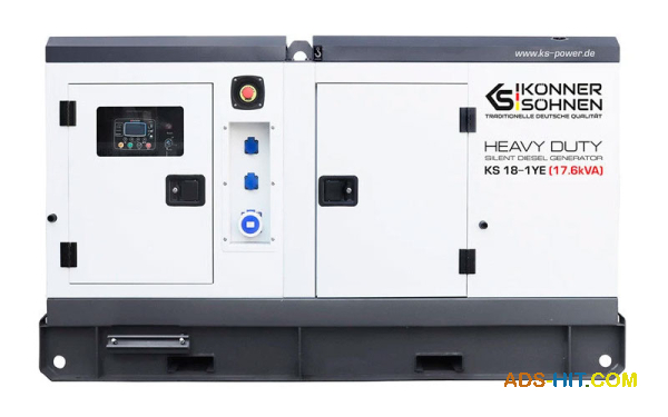 Німецький дизель генератор Konner&Sohnen KS 18-1YE з швидкою доставкою