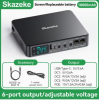 Портативний міні UPS Skazeke 18000mAh з регульованою напругою (6 виходів) та вбудованим блоком живленням