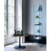 Итальянская мебель из стекла и стеклянные изделия: столы, стулья, тумбочки, полки, стеллажи, витрины