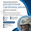 Безкоштовна допомога у працевлаштуванні ветеранів війни