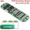 BMS 3S 12. 6V, 4S 16. 8V, 5S 21V, 15-70А Контроллер заряда разряда, плата защиты Li-Ion аккумулятора с балансиром