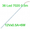 Светодиодная Led полоса лента алюминиевая 0, 5 метра 36 светодиодов 5630, 7020