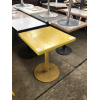 Бу стол желтый на металлической ноге