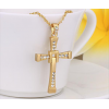 Золотой крест Торетто + цепочка, подарки, бижутерия