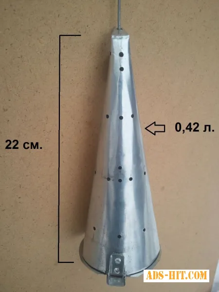 Кормушка-самосвал, сама велика годівниця для зимової риболовлі 0, 42 л.